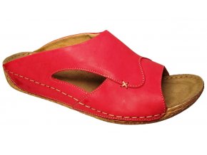 Dámské letní sandály na klínku Kira 566 červené